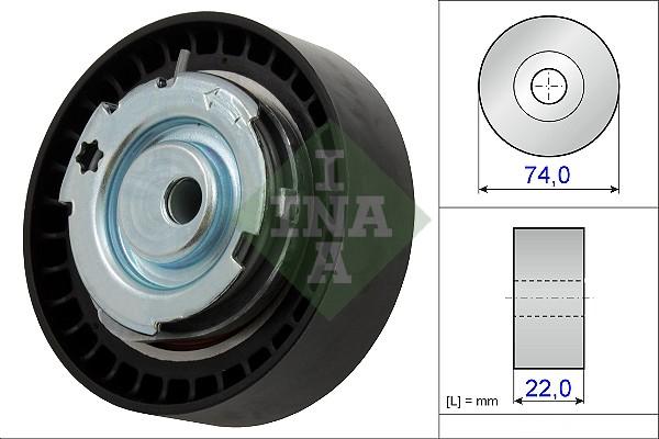 INA 531 0876 10 - Rullo tenditore, Cinghia dentata autozon.pro