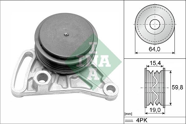 INA 531 0309 10 - Galoppino / Guidacinghia, Cinghia Poly-V autozon.pro