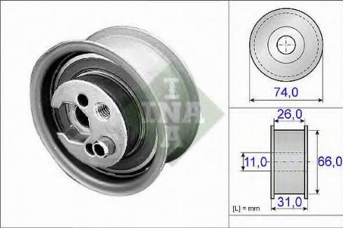 INA 531 0333 20 - Rullo tenditore, Cinghia dentata autozon.pro