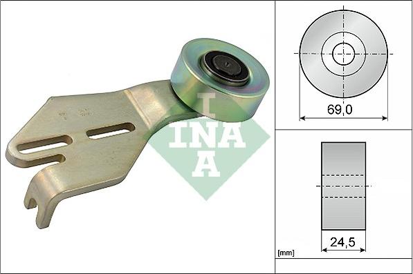 INA 531 0238 10 - Galoppino / Guidacinghia, Cinghia Poly-V autozon.pro