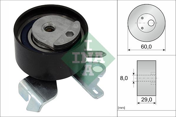 INA 531 0755 10 - Rullo tenditore, Cinghia dentata autozon.pro