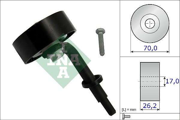 INA 531 0783 10 - Galoppino / Guidacinghia, Cinghia Poly-V autozon.pro