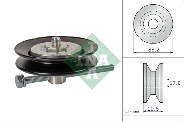 INA 531 1021 10 - Rullo tenditore, Cinghia trapezoidale autozon.pro