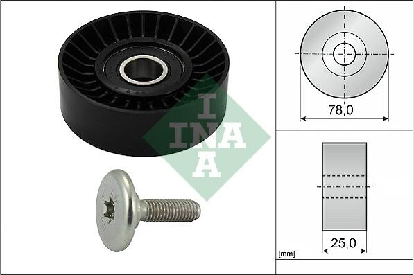 INA 532 0439 10 - Galoppino / Guidacinghia, Cinghia Poly-V autozon.pro