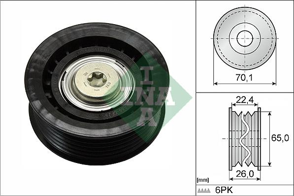 INA 532 0471 10 - Galoppino / Guidacinghia, Cinghia Poly-V autozon.pro