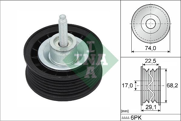 INA 532 0546 10 - Galoppino / Guidacinghia, Cinghia Poly-V autozon.pro