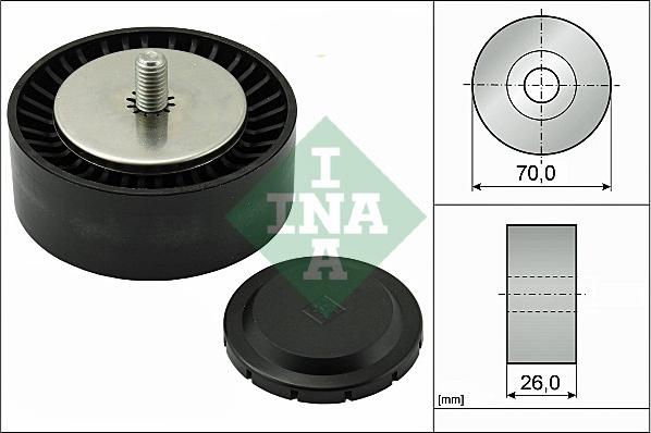 INA 532 0553 10 - Galoppino / Guidacinghia, Cinghia Poly-V autozon.pro