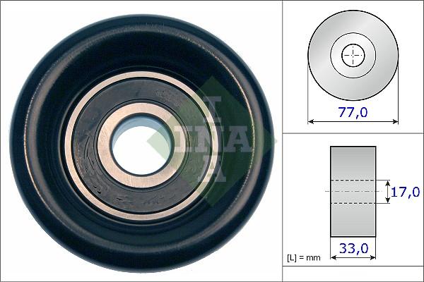 INA 532 0568 10 - Galoppino / Guidacinghia, Cinghia Poly-V autozon.pro