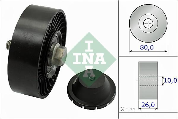 INA 532 0512 10 - Galoppino / Guidacinghia, Cinghia Poly-V autozon.pro