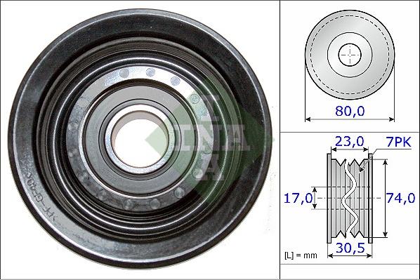 INA 532 0580 10 - Galoppino / Guidacinghia, Cinghia Poly-V autozon.pro