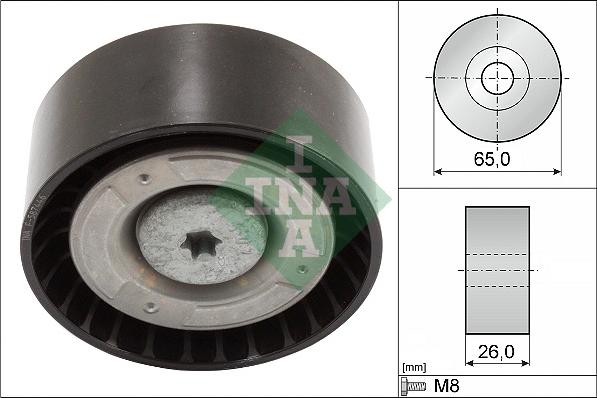 INA 532 0571 10 - Galoppino / Guidacinghia, Cinghia Poly-V autozon.pro