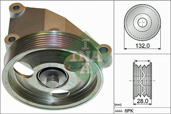 INA 532 0650 10 - Galoppino / Guidacinghia, Cinghia Poly-V autozon.pro