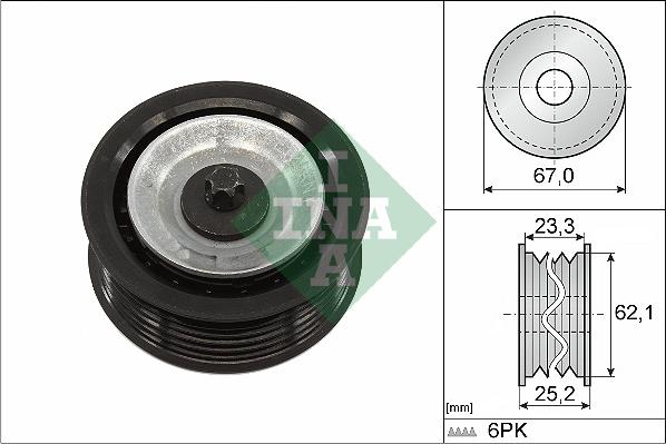 INA 532 0619 10 - Galoppino / Guidacinghia, Cinghia Poly-V autozon.pro