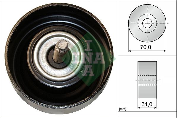 INA 532 0614 10 - Galoppino / Guidacinghia, Cinghia Poly-V autozon.pro