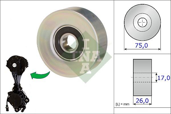 INA 532 0676 10 - Galoppino / Guidacinghia, Cinghia Poly-V autozon.pro