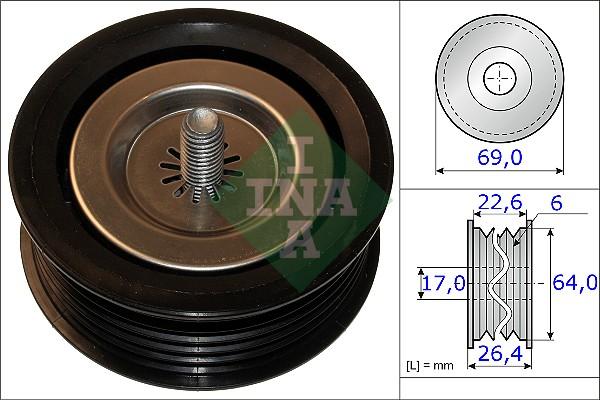 INA 532 0671 10 - Galoppino / Guidacinghia, Cinghia Poly-V autozon.pro