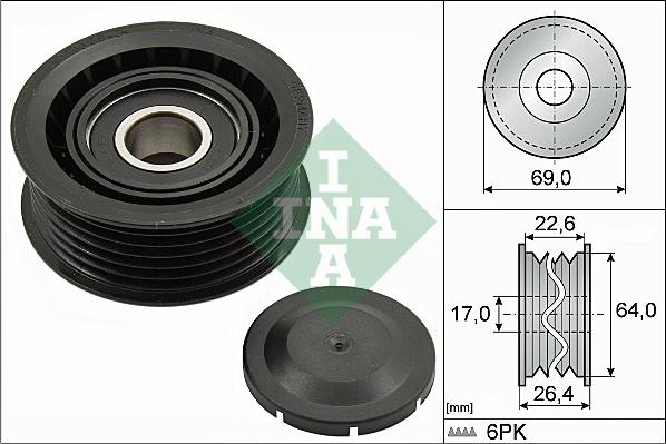 INA 532 0160 10 - Galoppino / Guidacinghia, Cinghia Poly-V autozon.pro