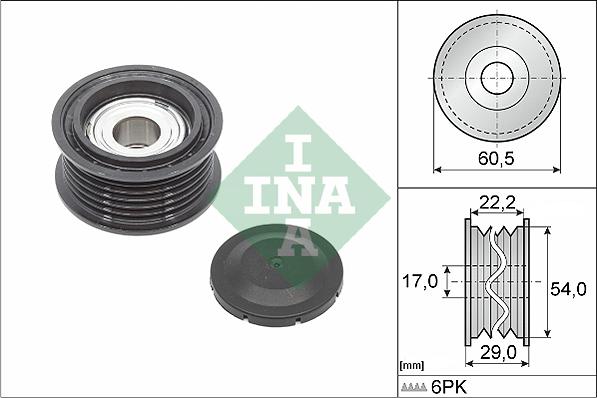 INA 532 0854 10 - Galoppino / Guidacinghia, Cinghia Poly-V autozon.pro