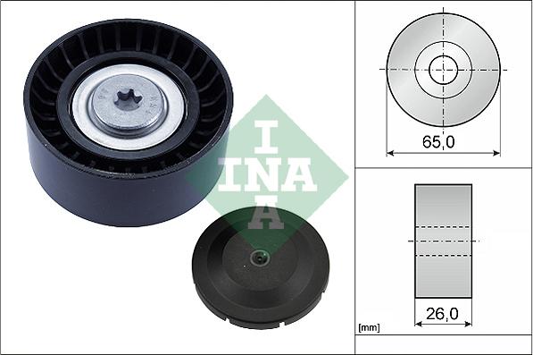 INA 532 0804 10 - Galoppino / Guidacinghia, Cinghia Poly-V autozon.pro