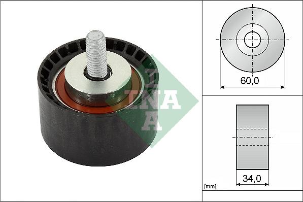 INA 532 0888 10 - Galoppino / Guidacinghia, Cinghia dentata autozon.pro