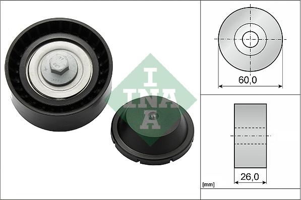 INA 532 0824 10 - Galoppino / Guidacinghia, Cinghia Poly-V autozon.pro