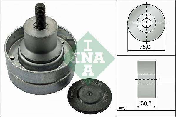 INA 532 0823 10 - Galoppino / Guidacinghia, Cinghia Poly-V autozon.pro