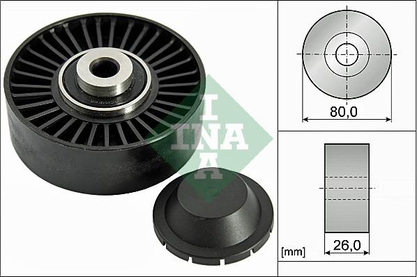 INA 532 0370 20 - Galoppino / Guidacinghia, Cinghia Poly-V autozon.pro