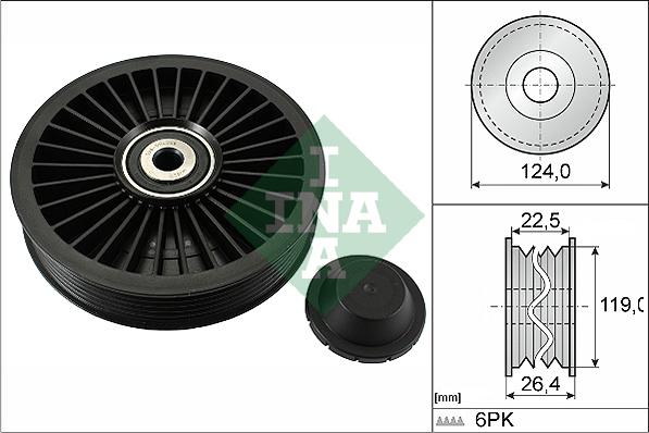 INA 532 0242 10 - Galoppino / Guidacinghia, Cinghia Poly-V autozon.pro