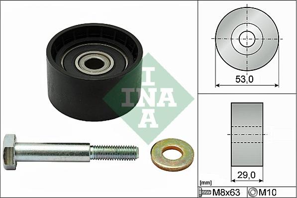 INA 532 0287 10 - Galoppino / Guidacinghia, Cinghia dentata autozon.pro