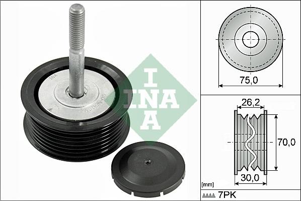 INA 532 0792 10 - Galoppino / Guidacinghia, Cinghia Poly-V autozon.pro