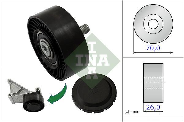 INA 532 0718 10 - Galoppino / Guidacinghia, Cinghia Poly-V autozon.pro