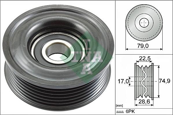 INA 532 0721 10 - Galoppino / Guidacinghia, Cinghia Poly-V autozon.pro