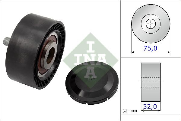 INA 532 0722 10 - Galoppino / Guidacinghia, Cinghia Poly-V autozon.pro