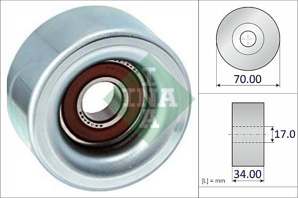 INA 532 1021 10 - Galoppino / Guidacinghia, Cinghia Poly-V autozon.pro