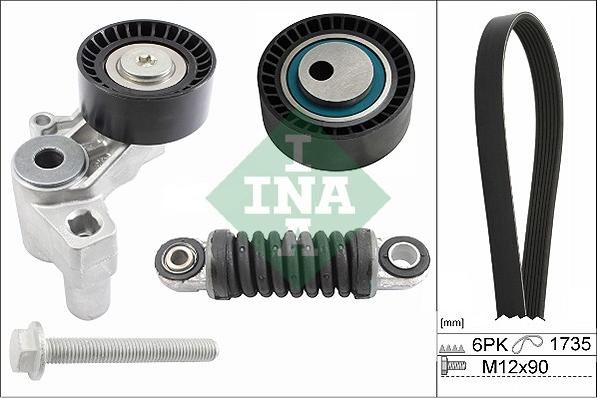 INA 529 0097 10 - Kit Cinghie Poly-V autozon.pro