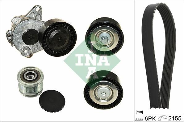 INA 529 0188 10 - Kit Cinghie Poly-V autozon.pro