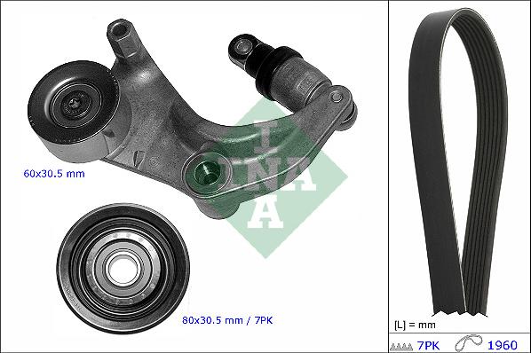 INA 529 1212 10 - Kit Cinghie Poly-V autozon.pro