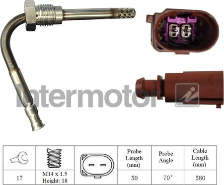 INTERMOTOR 27054 - Sensore, Temperatura gas scarico autozon.pro