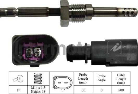 INTERMOTOR 27056 - Sensore, Temperatura gas scarico autozon.pro