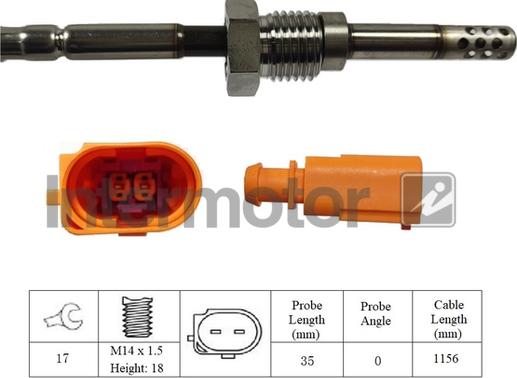 INTERMOTOR 27001 - Sensore, Temperatura gas scarico autozon.pro