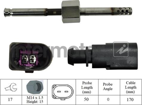 INTERMOTOR 27072 - Sensore, Temperatura gas scarico autozon.pro