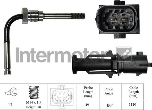 INTERMOTOR 27153 - Sensore, Temperatura gas scarico autozon.pro