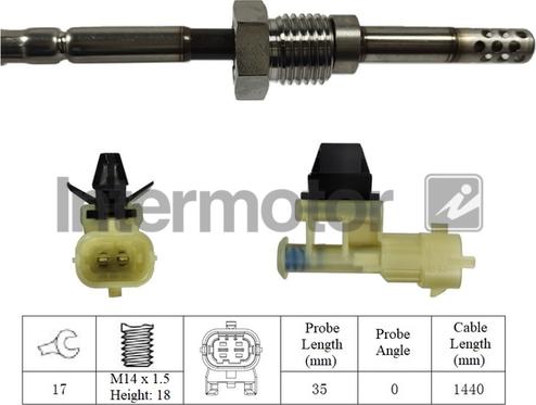 INTERMOTOR 27113 - Sensore, Temperatura gas scarico autozon.pro