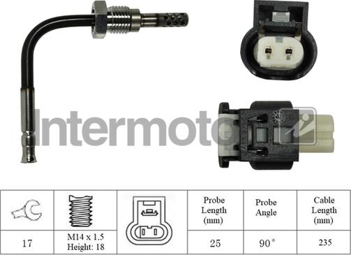 INTERMOTOR 27275 - Sensore, Temperatura gas scarico autozon.pro