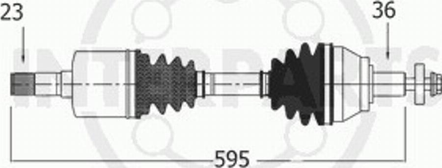 InterParts FD-8-01-158 - Albero motore / Semiasse autozon.pro