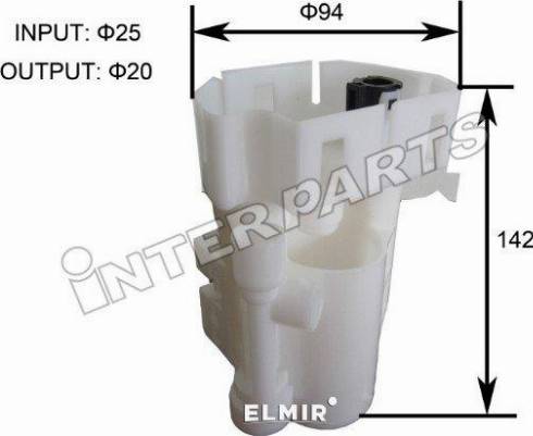 InterParts IPFT-H015 - Filtro carburante autozon.pro