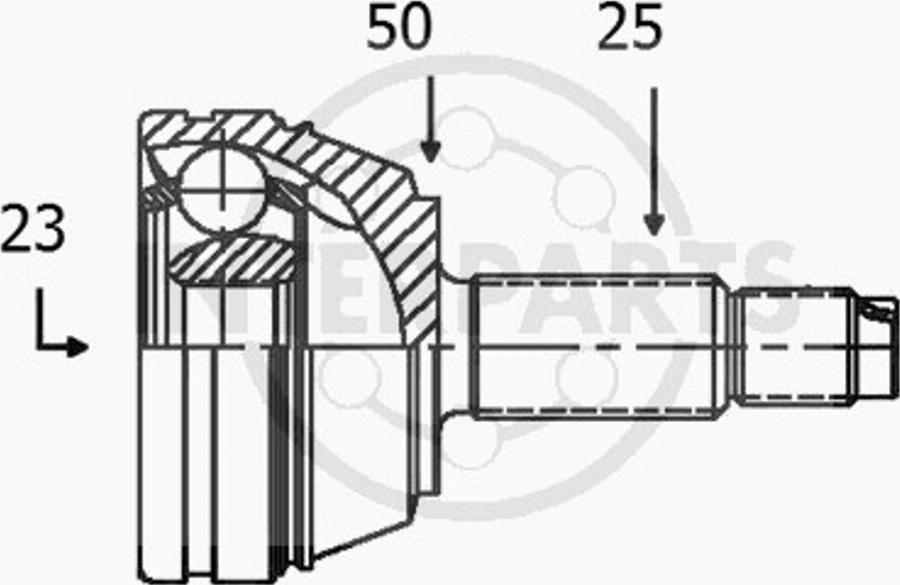 InterParts OJ-0602 - Kit giunti, Semiasse autozon.pro