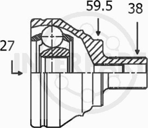 InterParts OJ-1726 - Kit giunti, Semiasse autozon.pro