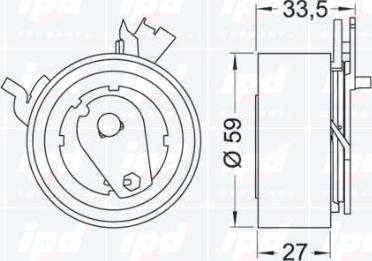 IPD 14-0997 - Rullo tenditore, Cinghia dentata autozon.pro