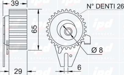 IPD 14-0932 - Rullo tenditore, Cinghia dentata autozon.pro